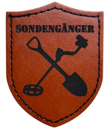 PU Kunstleder Aufnäher "Sondengänger"